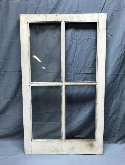 Single Antique One Shabby Cupboard Cabinet 4 Lite door VTG Chic Old 1107-22B