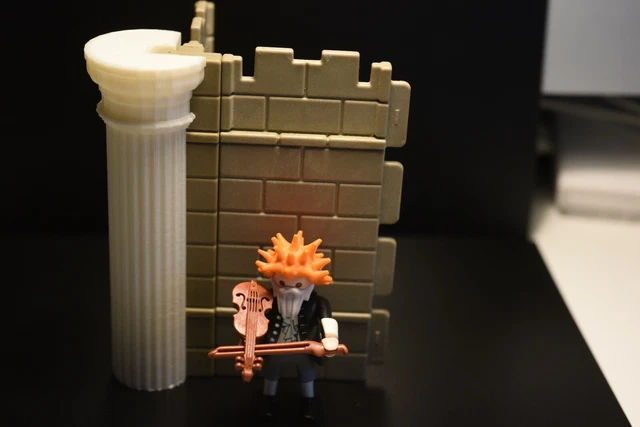 Pièce Playmobil 3D - Chapiteau De Colonne D'angle Gauche (réf. STECK 3666) Pour Châteaux Médiévaux