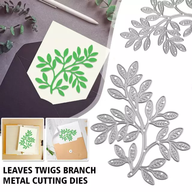 Leaves Branch Metal Cutting Dies DIY Scrapbooking Embossing Stencil‖ Paper A6Q9