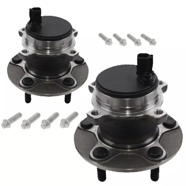 For Ford Focus C-Max 2003-2007 Rear Hub Wheel Bearing Kits Pair Inc Abs Sensor