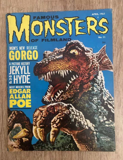 Vintage Famous Monsters of Filmland 11--April 1961--Basil Gogos Cover