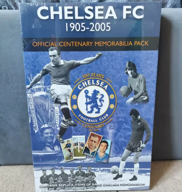 Chelsea Fc 1905-2005 Offical Centenary Memorabilia Pack   NEVER OPENED