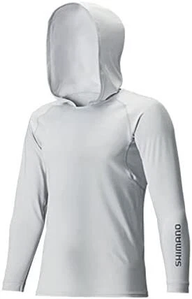 SHIMANO Fishing Wear Inner SUN PROTECTION Long Sleeve Hoody Shirt ... From Japan