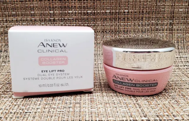 Avon Isa Knox Anew Clinical Collagen Booster Eye Lift Pro Dual Eye System- New