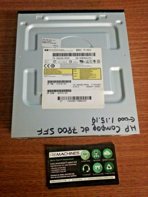 HP Compaq dc 7800 SFF Model: TS-H653Q/HPDH (Rev.0.0) HP P/N: 410125-501 TESTED!