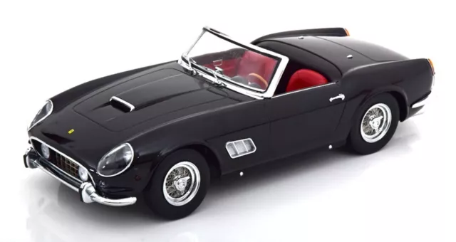 KK Scale 1:18 FERRARI 250 GT CALIFORNIA SPYDER BLACK & SILVER 1960 REMOVABLE TOP