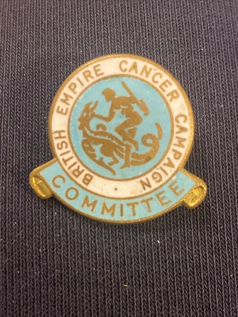 VINTAGE BRITISH EMPIRE CANCER CAMPAIGN COMMITTEE ENAMEL PIN BADGE by JR ...