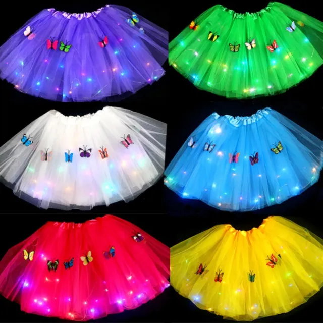 Farfalla Gonna a bolle Con luce LED al neon Gonne tutu  Regali di compleanno