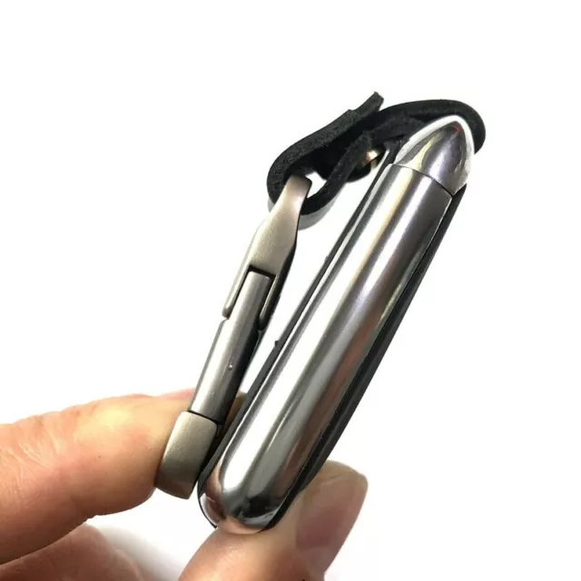 Genuine Leather Key Smart Wallet DIY Car Keychain EDC Pocket Portable Key Holder