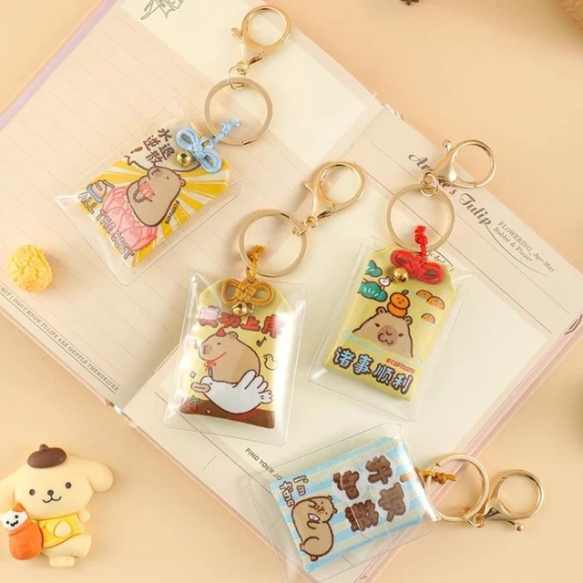 Porte-Clés Capybara Kawaii Keychain 6 Pièces,Décoration De