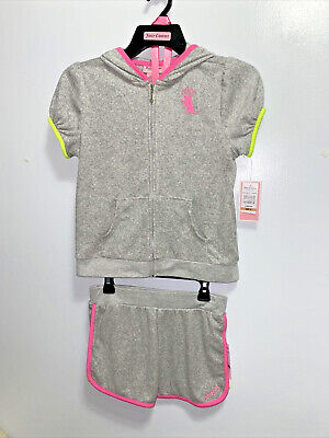 JUICY COUTURE Kids Terry Track Suit Jacket & Shorts NEW NWT Size 12