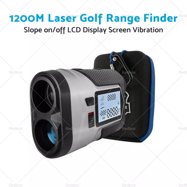 1200M Laser Golf Range Finder LCD Display Screen Vibration Slope on/off