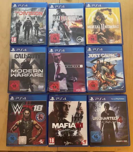 Sony PlayStation 4 Spielesammlung/ 9 PS-4 Spiele