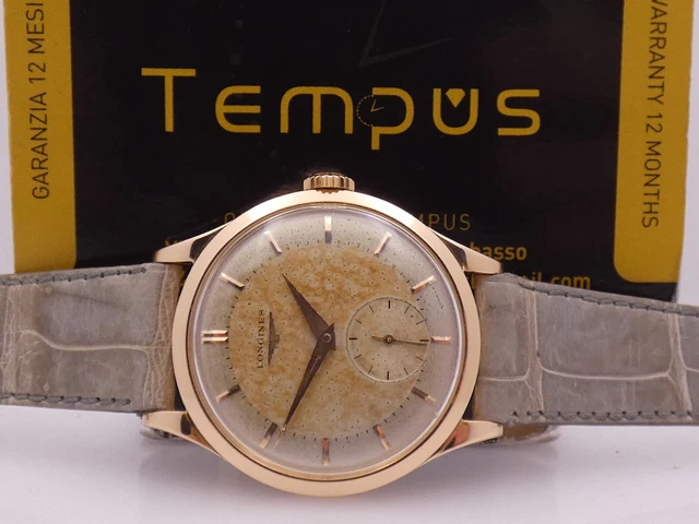 Meraviglioso Longines Calatrava 6055 Oro Rosa 18 Kt Anno 1956 Manuale Orologio