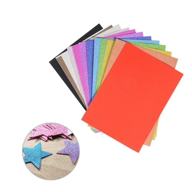 20 pegatinas de colores cuadrados de espuma para niños para manualidades