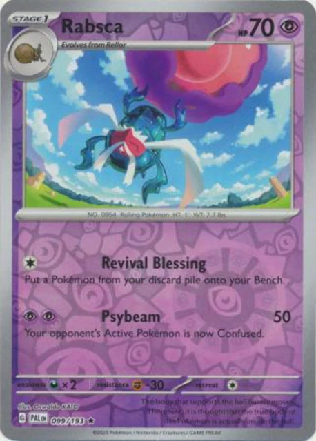 RABSCA - 099/193 - Reverse Holo - Paldea Evolved PAL - Mint