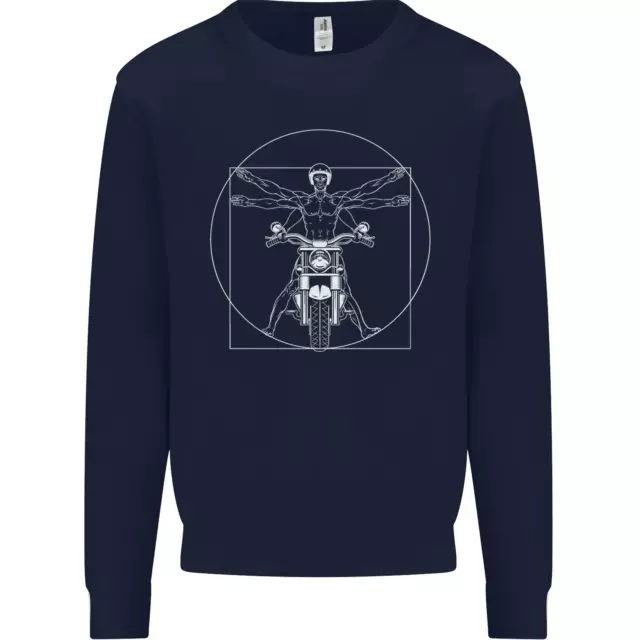 Felpa Maglione Maglione Moto Moto Biker Moto Moto Bitruvian 2