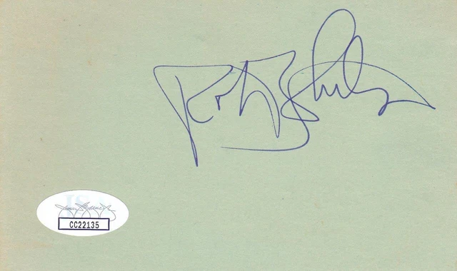 ROBERT SMITH d 1995 Signed 3X5 Index Card Actor/AKA Wolfman Jack JSA CC22135