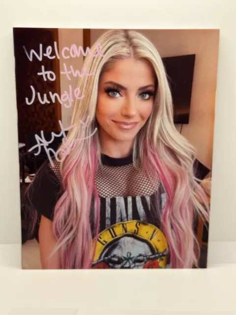 Alexa Bliss (WWE Diva) signed Autographed 8x10 photo Inscribed COA Authentix Pro