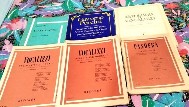 Lotto Di 43 Spartiti  Per Canto E Pianoforte( Raccolte ,Solfeggi E Arie)