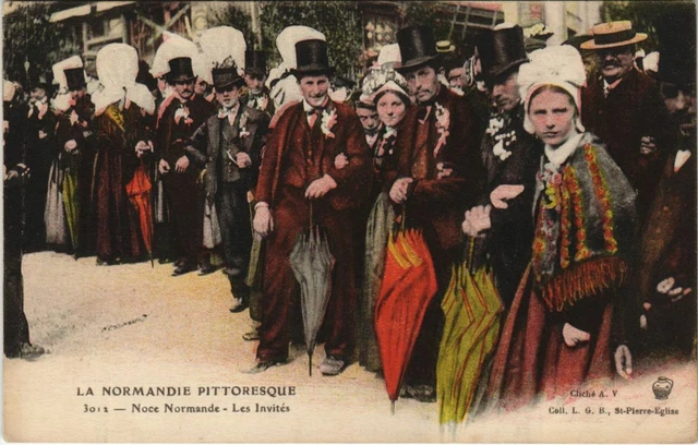 CPA La Normandie Pittoresque Noce Normande Les Invites (153054)