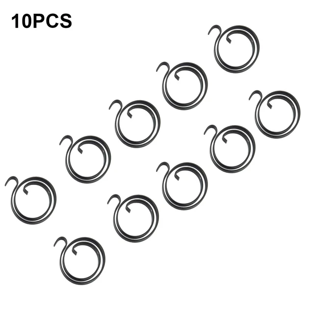 Lot de 10 ressorts de remplacement revêtus passifs noirs pour poignée de porte