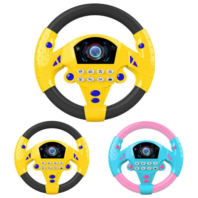 Kids Car Steering Wheel Toy Pretend Driving Play Driver Fun Activity Steering UK