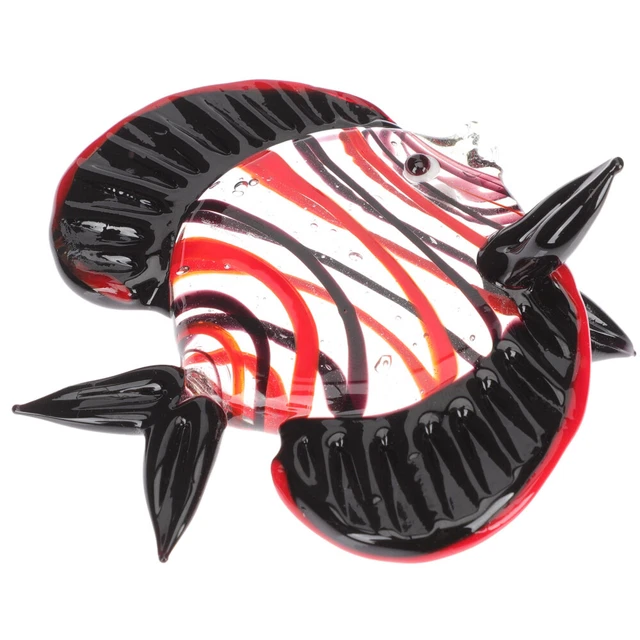 Faux Poissons Décor De Verre D'aquarium Ornements Clair Animaux Soufflés À Main