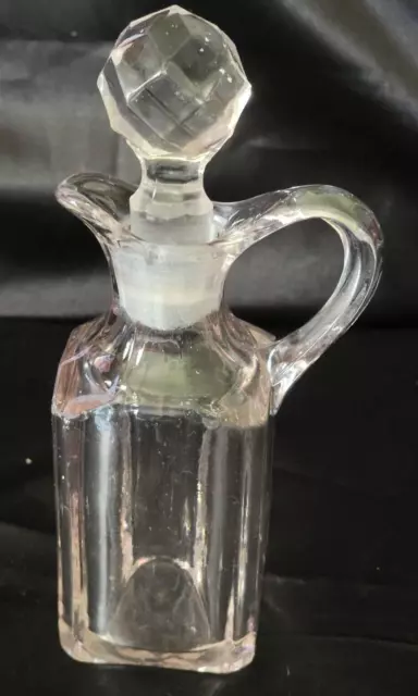 Vintage Clear Crystal Cruet With Stopper
