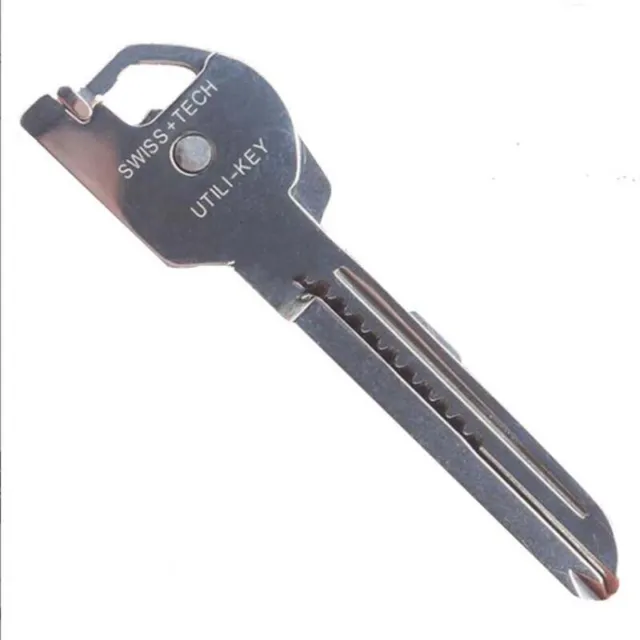 6-in-1 Utili Key Tool Keyring Keychain Gadgets Multifunction Stainless Steel