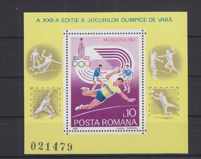 Rumänien Block 171 mit 3739 postfrisch Olympische Spiele, Romania MNH #RA267