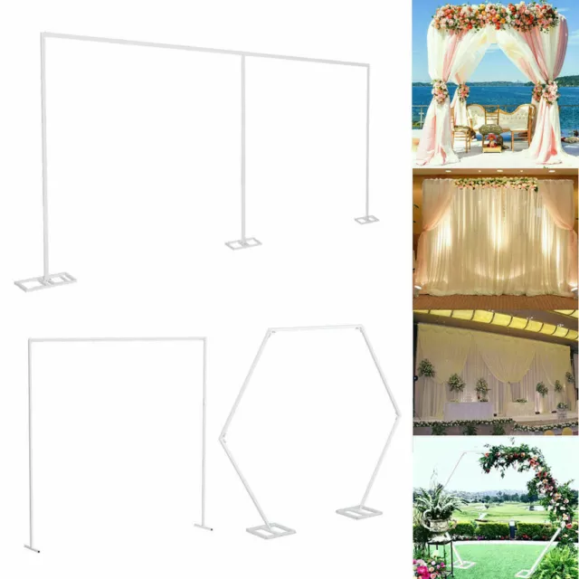 9M/ 6M/ 3M/ 2M Adjustable Wedding Backdrop Stand Background Curtain Pipe Stage