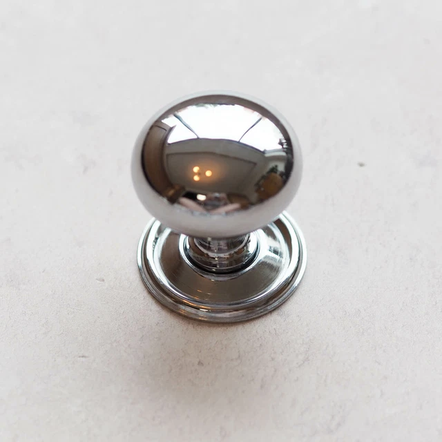 Chrome Kitchen Cupboard Knob Polished Brass Cabinet Handle Door Drawer Pull