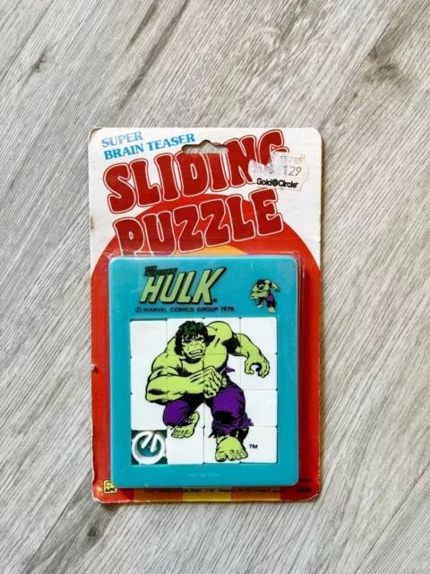 Sealed APC 1978 Marvel Comics Group Incredible Hulk Sliding Puzzle Brain Teaser