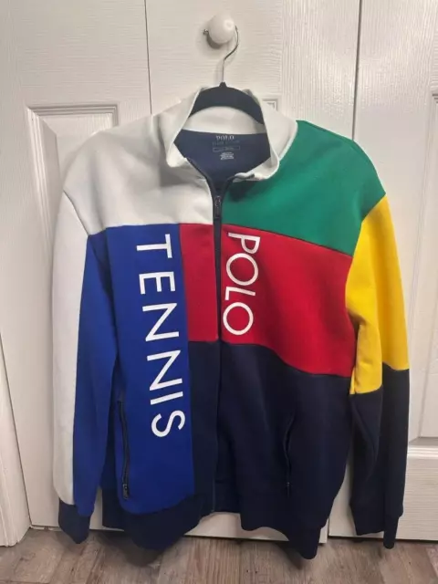 NEW Polo Ralph Lauren Color Block Tennis Jacket NWOT J016