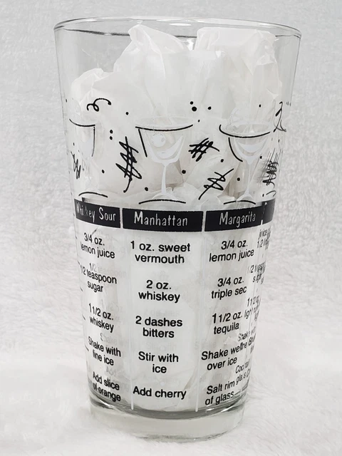 Bar RECIPE COCKTAIL MIXING & STIRRING GLASS Martini Shaker 16 oz capacity