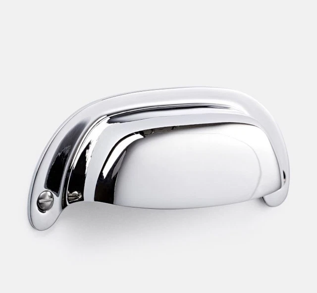 Rejuvenation Hardware Bin Pull Polished Chrome Massey 4" C100256 Pottery Barn