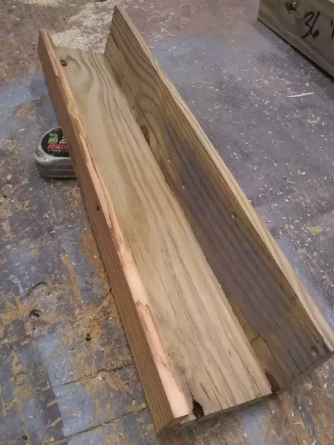 Hand Built 24" x 4" Reclaimed Southern Pine Floating Ledge Choice Of Finishes,