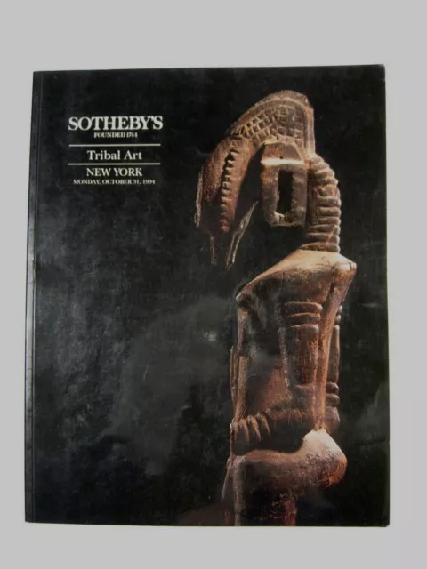 Sotheby's October 1994 Catalog Tribal Art Easter Island Polynesian African Maori