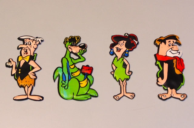 PLASTECO serie ANTENATI - FORMAGGINO MIO LOCATELLI HANNA & BARBERA - 4 FIGURINE