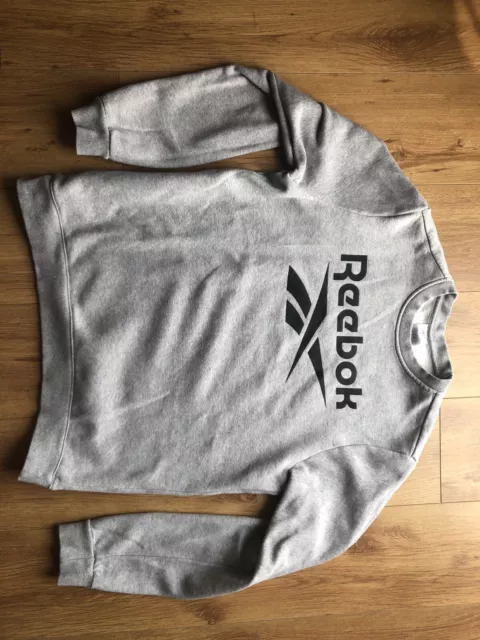 Grauer Reebok Pullover Größe L Herren