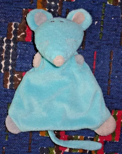 Qp/ Doudou  Semi Plat Souris Gris Bleu Boutchou Monop  Exc Etat