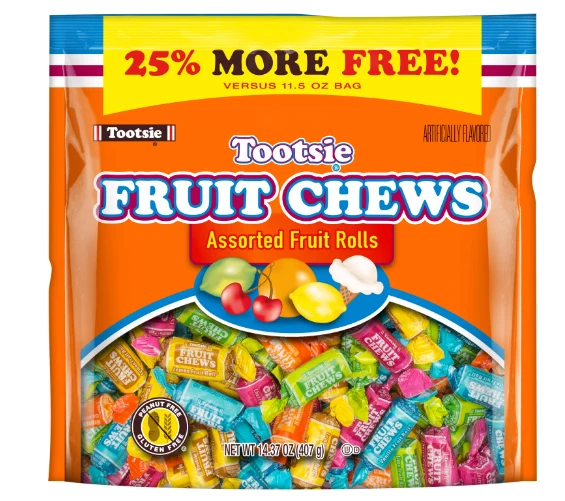 Tootsie Roll Fruit Chews Assorted Fruit Flavors, 14.37 Oz