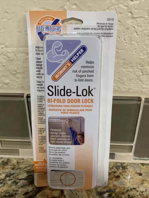 Mommy's Helper Slide-Lok Bi-Fold Door Lock Child Safety - Baby Infant Protection