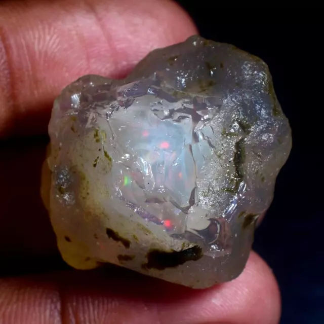 Beautiful Natural Ethiopian Opal Raw, Red Fire Big Opal Rough 79.15 Cts OOP-124