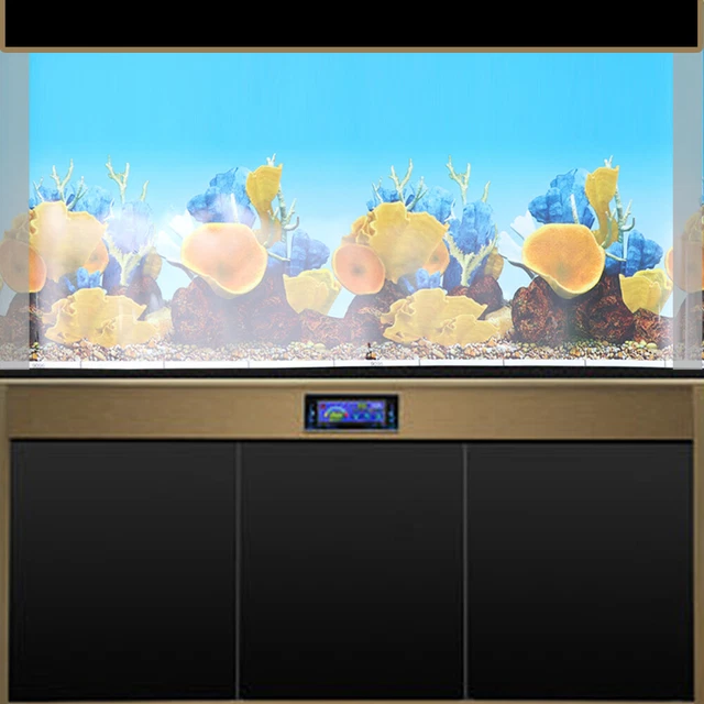 1pc Aquarium Fond Autocollant Fish Tank Toile de Fond Fish Tank Decal