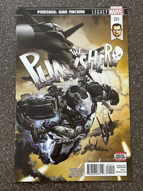 The Punisher #221 Clayton Crain Cover Marvel Comics NM