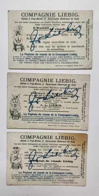 image chromo publicitaire ancienne"LIEBIG" DON QUICHOTTE No 1, 2 , 4 2