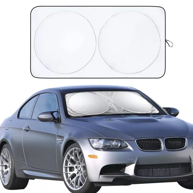 EcoNour Car Windshield Sun Shade with Storage Pouch | Durable 240T Material C...