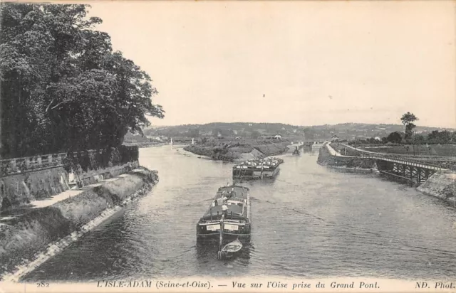 CPA-L'isle-Adam vue sur l'Oise prise du grand pont (126365)